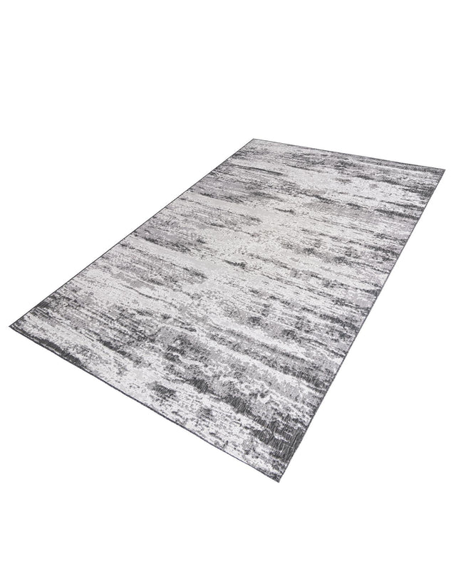 Charcoal 10' x 14' 1 Outdoor Modern Rectangle Area Rug Weather Resistant for Patio, Deck, Terrace, Balcony, Porch 100% Polypropylene Modern Outside Carpet for Sale at Rug Engine