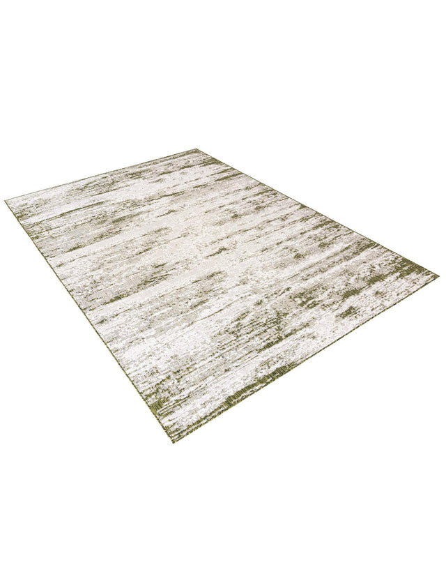 Green 9' x 12' Outdoor Modern Rectangle Area Rug Weather Resistant for Patio, Deck, Terrace, Balcony, Porch 100% Polypropylene Modern Outside Carpet for Sale at Rug Engine