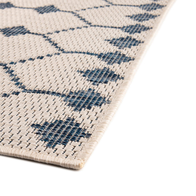Ivory 9' x 12' Outdoor Trellis Rectangle Area Rug Weather Resistant for Patio, Deck, Terrace, Balcony, Porch Geometric Design Water Safe Outside Carpet for Sale at Rug Engine