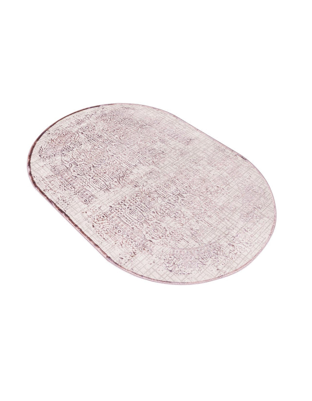 Violet 5' 3 x 8' Aberdeen Oval Area Rug 60% Polypropylene & 40% Polyester Living Dining Office Room Carpet for Sale at Rug Engine