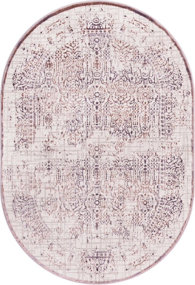Violet 4' x 6' Aberdeen Oval Area Rug 60% Polypropylene & 40% Polyester Living Dining Office Room Carpet for Sale at Rug Engine