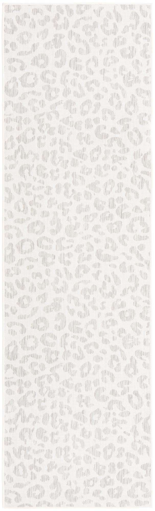 Ivory Gray 2' 7 x 10' Outdoor Safari Runner Area Rug Weather Resistant for Patio, Deck, Terrace, Balcony, Porch Animal Print Wildlife Nature Carpet for Sale at Rug Engine