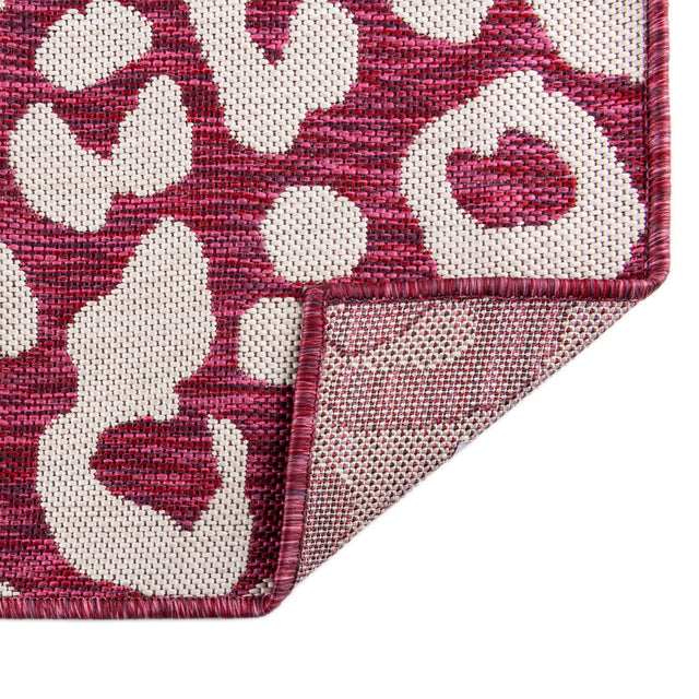 Magenta 13' 1 x 13' 1 Outdoor Safari Square Area Rug Weather Resistant for Patio, Deck, Terrace, Balcony, Porch Animal Print Wildlife Nature Carpet for Sale at Rug Engine