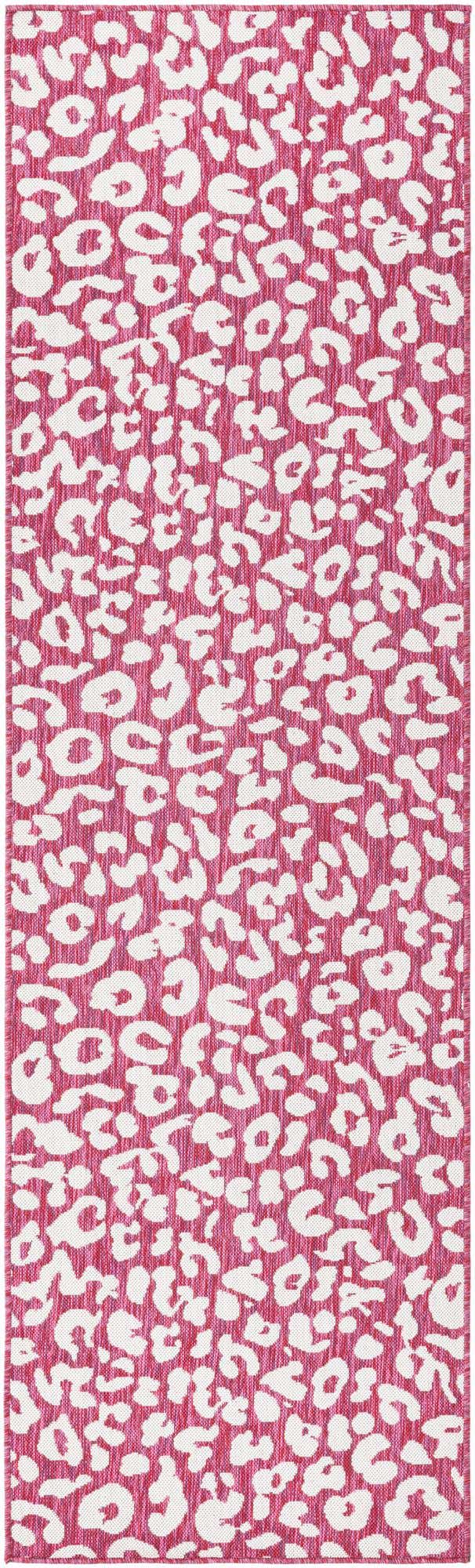 Magenta 2' 7 x 10' Outdoor Safari Runner Area Rug Weather Resistant for Patio, Deck, Terrace, Balcony, Porch Animal Print Wildlife Nature Carpet for Sale at Rug Engine