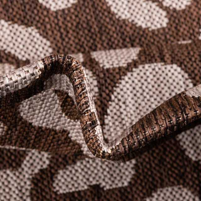 Brown 3' 1 x 5' 3 Outdoor Safari Rectangle Area Rug Weather Resistant for Patio, Deck, Terrace, Balcony, Porch Animal Print Wildlife Nature Carpet for Sale at Rug Engine