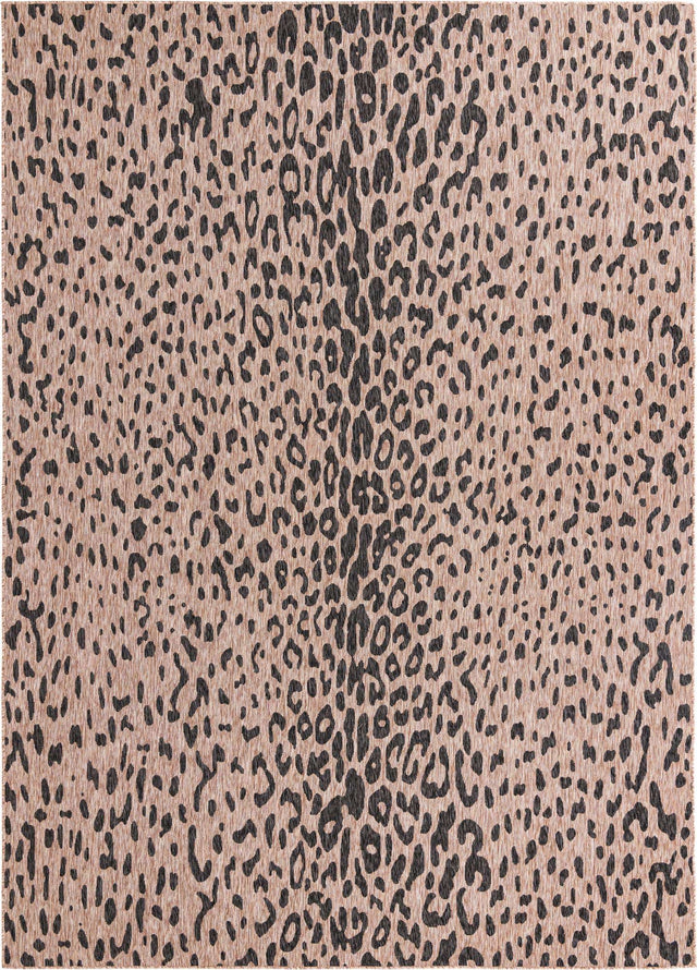 Natural 10' x 14' 1 Outdoor Safari Rectangle Area Rug Weather Resistant for Patio, Deck, Terrace, Balcony, Porch Animal Print Wildlife Nature Carpet for Sale at Rug Engine