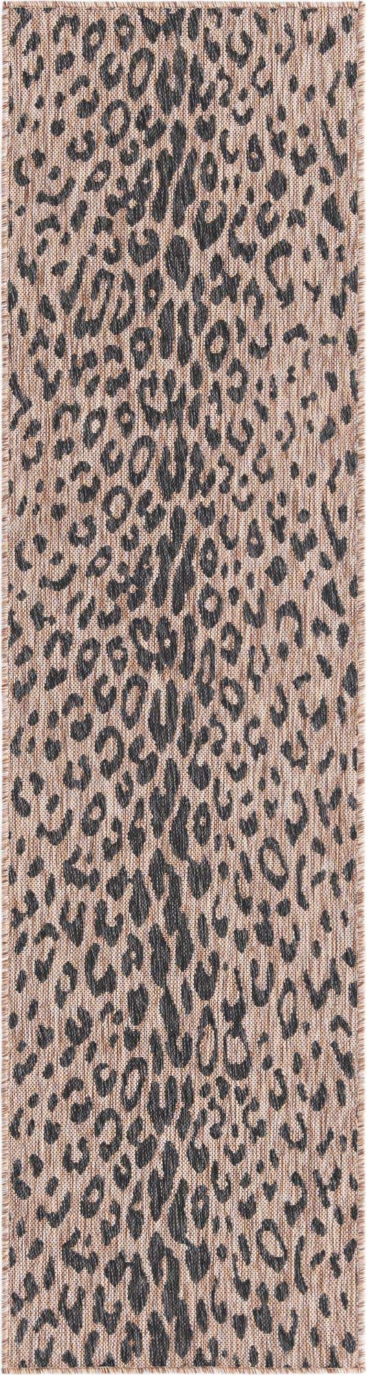 Natural 2' x 8' Outdoor Safari Runner Area Rug Weather Resistant for Patio, Deck, Terrace, Balcony, Porch Animal Print Wildlife Nature Carpet for Sale at Rug Engine