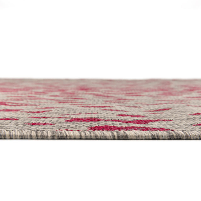 Pink Gray 9' x 12' Outdoor Safari Rectangle Area Rug Weather Resistant for Patio, Deck, Terrace, Balcony, Porch Animal Print Wildlife Nature Carpet for Sale at Rug Engine