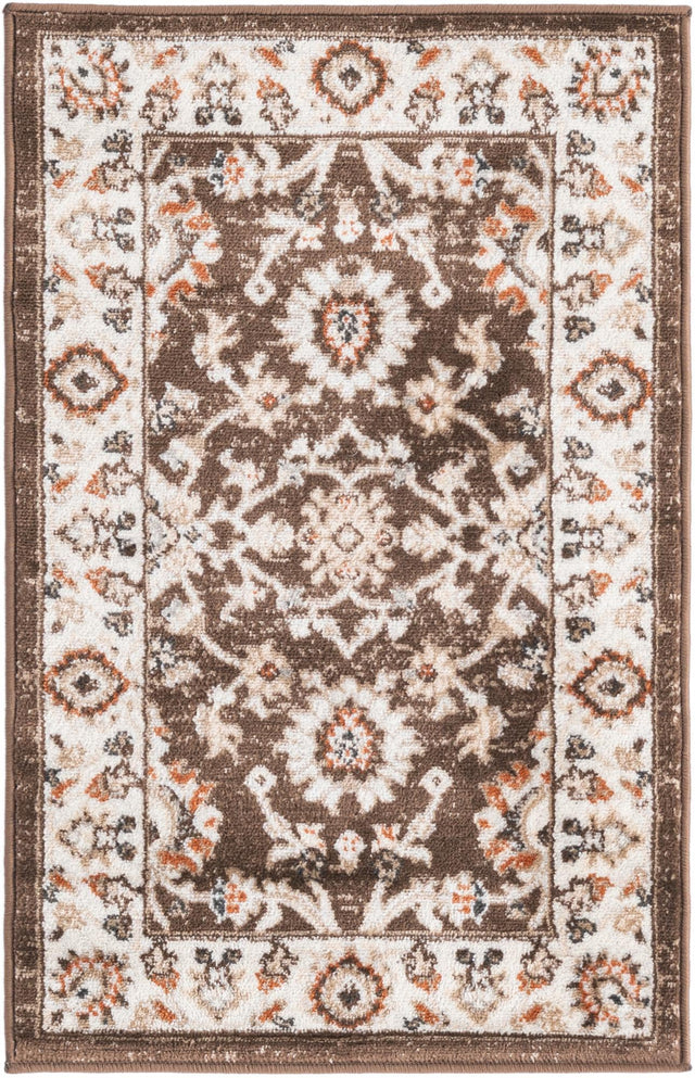 Brown 2' x 3' 1 Charlotte Rectangle Area Rug 100% Polypropylene With Jute Backing Traditional Classical Durable Carpet for Living Dining Office Rooms for Sale at Rug Engine