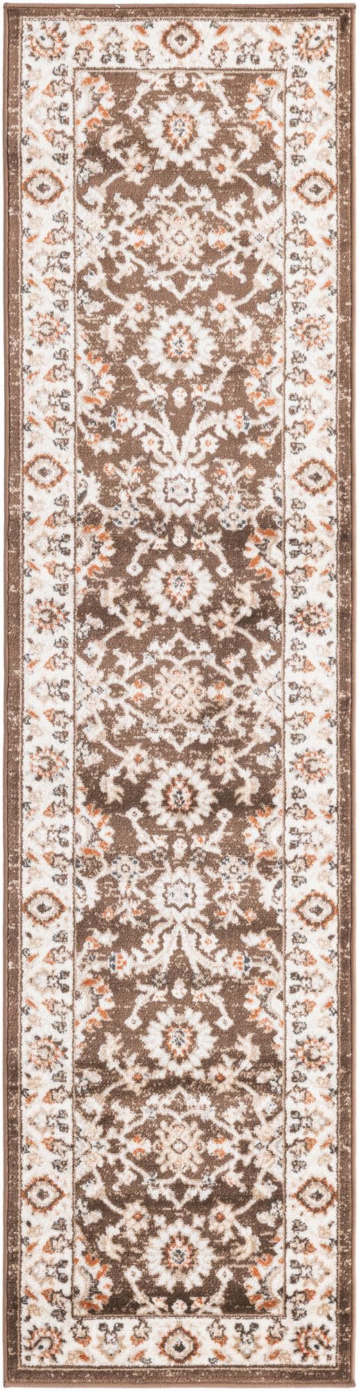 Brown 2' x 8' Charlotte Runner Area Rug 100% Polypropylene With Jute Backing Traditional Classical Durable Carpet for Living Dining Office Rooms for Sale at Rug Engine
