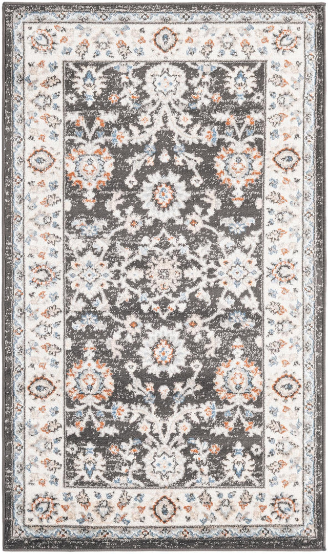 Fume Gray 3' 1 x 5' 3 Charlotte Rectangle Area Rug 100% Polypropylene With Jute Backing Traditional Classical Durable Carpet for Living Dining Office Rooms for Sale at Rug Engine