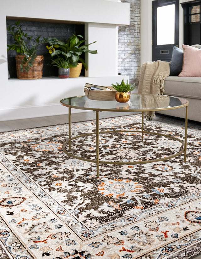 Fume Gray 7' 10 x 7' 10 Charlotte Square Area Rug 100% Polypropylene With Jute Backing Traditional Classical Durable Carpet for Living Dining Office Rooms for Sale at Rug Engine