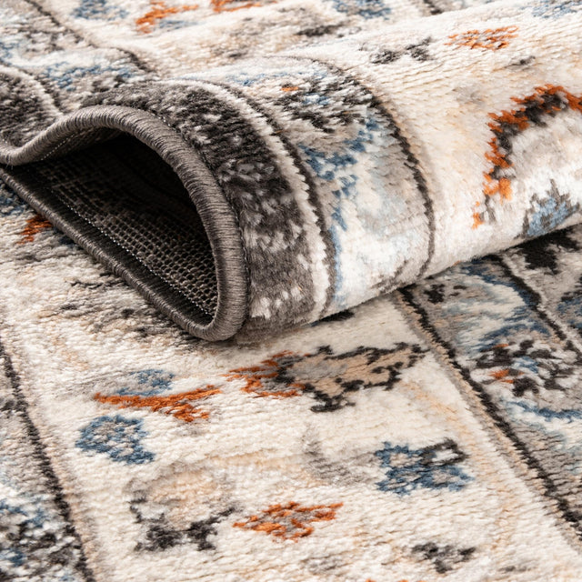 Fume Gray 5' 3 x 5' 3 Charlotte Octagon Area Rug 100% Polypropylene With Jute Backing Traditional Classical Durable Carpet for Living Dining Office Rooms for Sale at Rug Engine