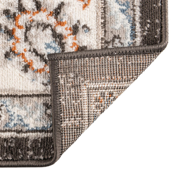 Fume Gray 5' 3 x 5' 3 Charlotte Octagon Area Rug 100% Polypropylene With Jute Backing Traditional Classical Durable Carpet for Living Dining Office Rooms for Sale at Rug Engine