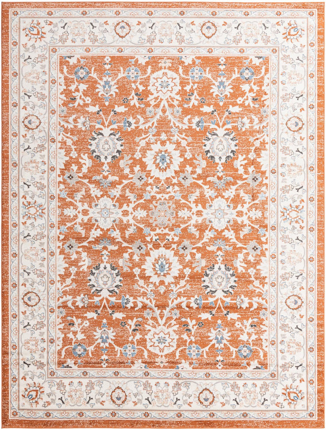 Rust Red 10' x 13' 1 Charlotte Rectangle Area Rug 100% Polypropylene With Jute Backing Traditional Classical Durable Carpet for Living Dining Office Rooms for Sale at Rug Engine
