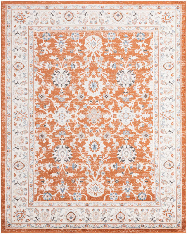 Rust Red 7' 10 x 10' Charlotte Rectangle Area Rug 100% Polypropylene With Jute Backing Traditional Classical Durable Carpet for Living Dining Office Rooms for Sale at Rug Engine