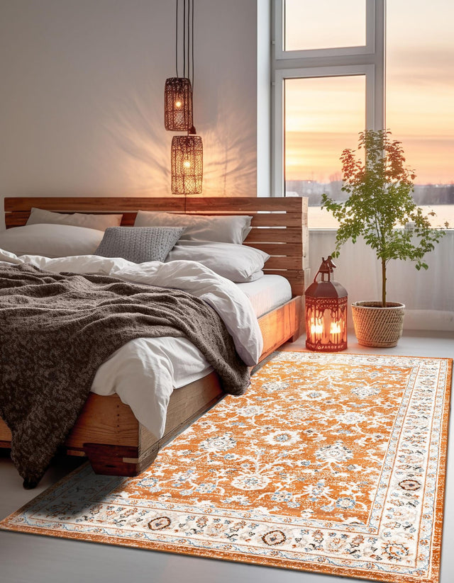Rust Red 10' x 13' 1 Charlotte Rectangle Area Rug 100% Polypropylene With Jute Backing Traditional Classical Durable Carpet for Living Dining Office Rooms for Sale at Rug Engine