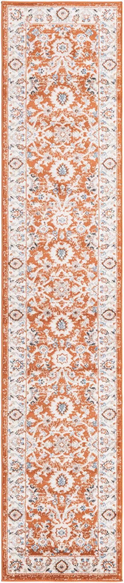 Rust Red 2' x 10' Charlotte Runner Area Rug 100% Polypropylene With Jute Backing Traditional Classical Durable Carpet for Living Dining Office Rooms for Sale at Rug Engine