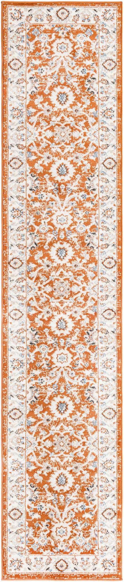 Rust Red 2' x 10' Charlotte Runner Area Rug 100% Polypropylene With Jute Backing Traditional Classical Durable Carpet for Living Dining Office Rooms for Sale at Rug Engine