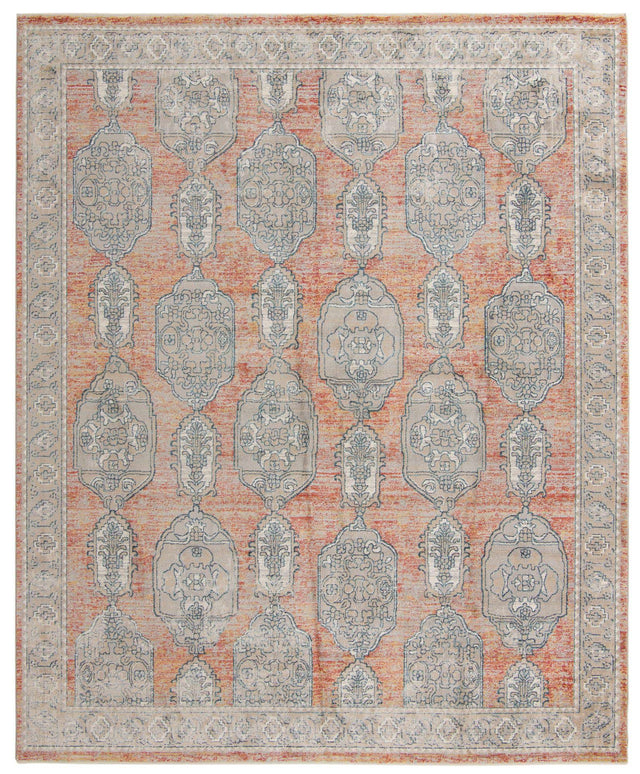 Brick Red 10' x 12' 4 Lola Rectangle Area Rug Polypropylene With Jute Backing Traditional Pattern Easy Clean Carpet for Home Interior Design for Sale at Rug Engine
