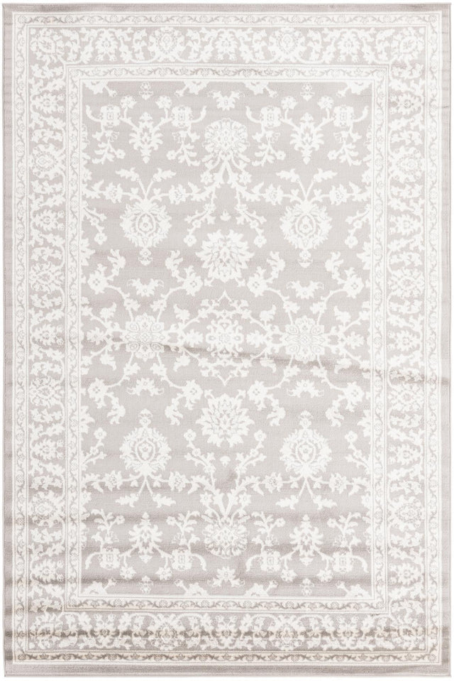 Light Gray 6' 1 x 9' Charlotte Rectangle Area Rug 100% Polypropylene With Jute Backing Traditional Classical Durable Carpet for Living Dining Office Rooms for Sale at Rug Engine