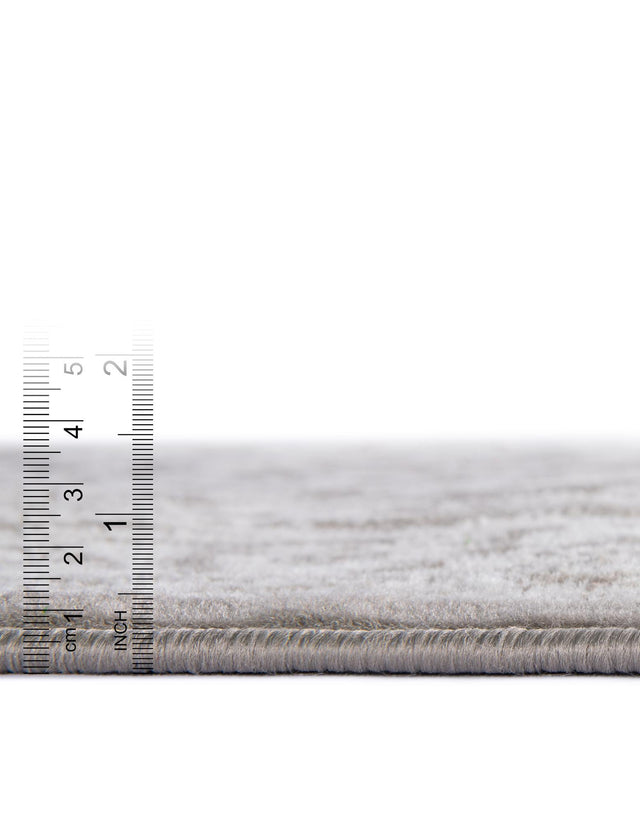 Light Gray 5' 3 x 5' 3 Charlotte Octagon Area Rug 100% Polypropylene With Jute Backing Traditional Classical Durable Carpet for Living Dining Office Rooms for Sale at Rug Engine