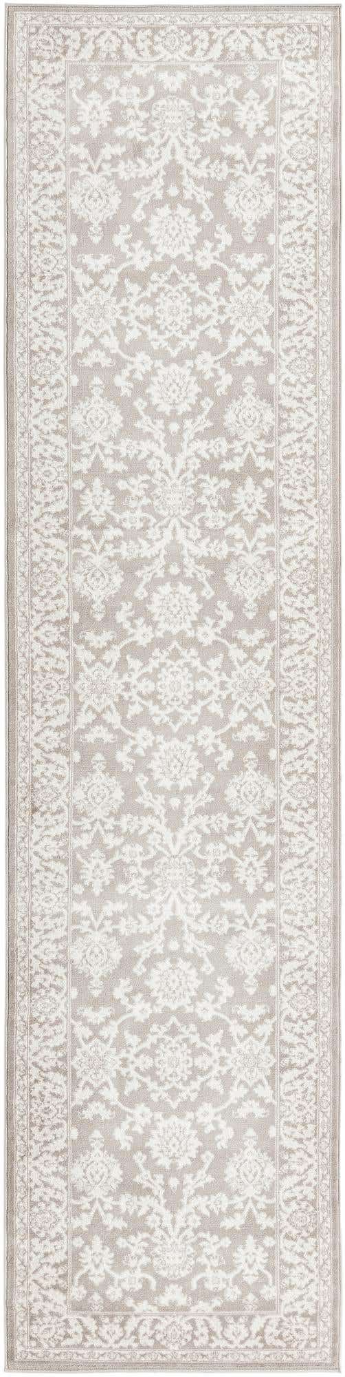 Light Gray 3' 1 x 13' 1 Charlotte Runner Area Rug 100% Polypropylene With Jute Backing Traditional Classical Durable Carpet for Living Dining Office Rooms for Sale at Rug Engine