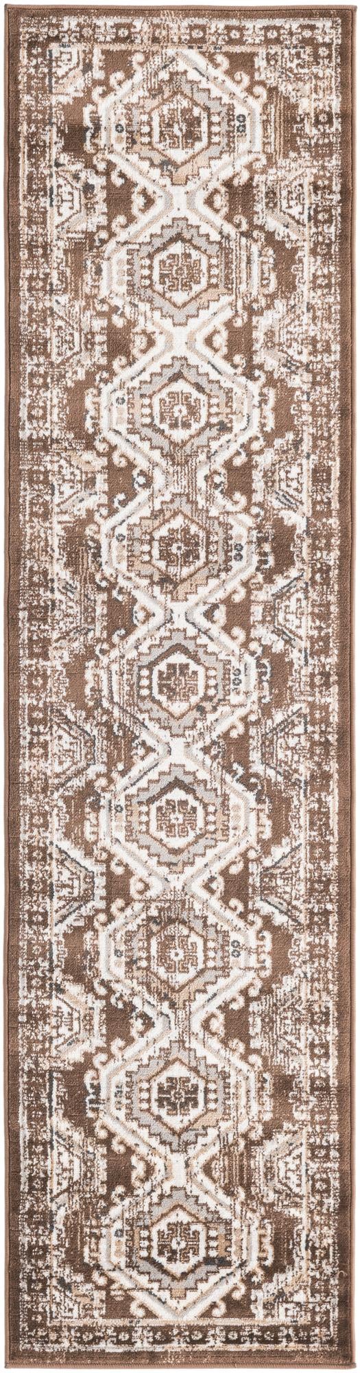 Brown 2' x 8' Charlotte Runner Area Rug 100% Polypropylene With Jute Backing Traditional Classical Durable Carpet for Living Dining Office Rooms for Sale at Rug Engine