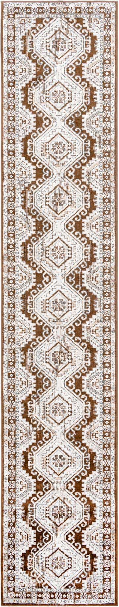 Brown 3' 1 x 16' 5 Charlotte Runner Area Rug 100% Polypropylene With Jute Backing Traditional Classical Durable Carpet for Living Dining Office Rooms for Sale at Rug Engine