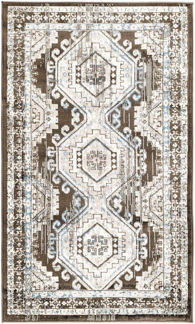 Gray 3' 1 x 5' 3 Charlotte Rectangle Area Rug 100% Polypropylene With Jute Backing Traditional Classical Durable Carpet for Living Dining Office Rooms for Sale at Rug Engine
