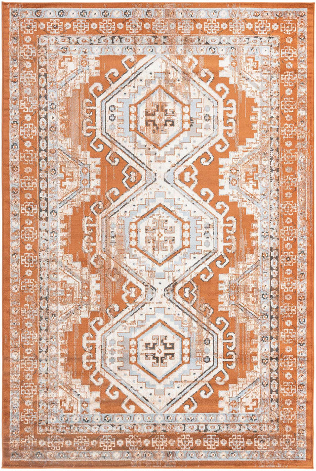 Terracotta 6' 1 x 9' Charlotte Rectangle Area Rug 100% Polypropylene With Jute Backing Traditional Classical Durable Carpet for Living Dining Office Rooms for Sale at Rug Engine