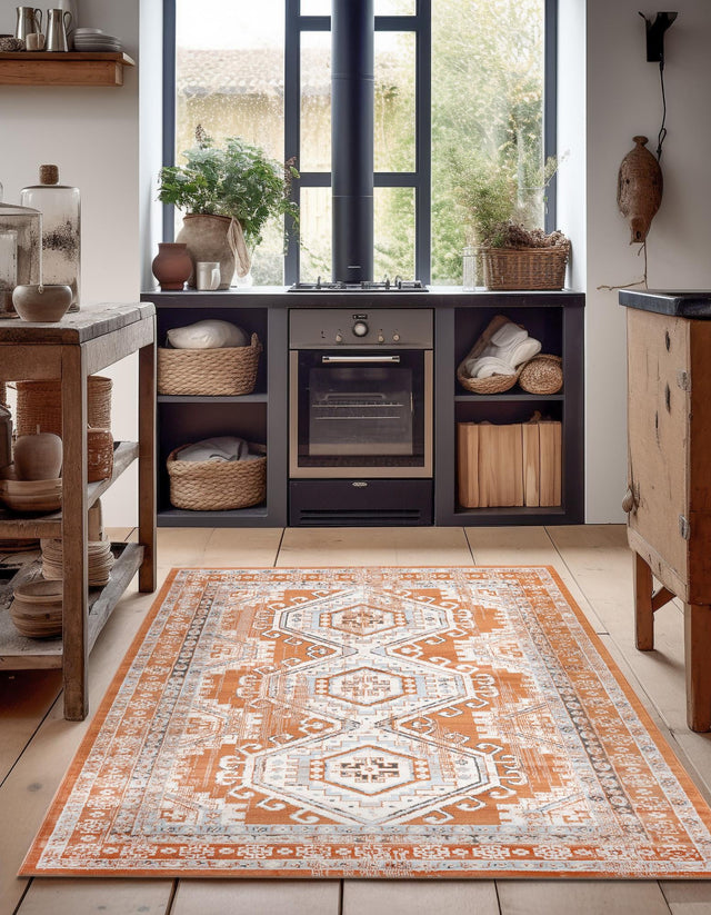 Terracotta 9' x 12' Charlotte Rectangle Area Rug 100% Polypropylene With Jute Backing Traditional Classical Durable Carpet for Living Dining Office Rooms for Sale at Rug Engine