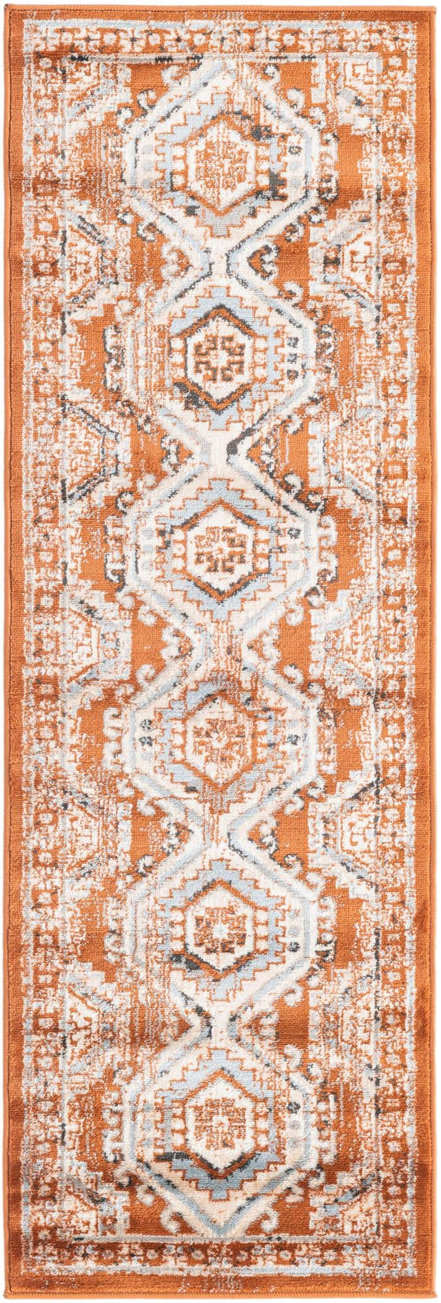 Terracotta 2' x 6' 1 Charlotte Runner Area Rug 100% Polypropylene With Jute Backing Traditional Classical Durable Carpet for Living Dining Office Rooms for Sale at Rug Engine