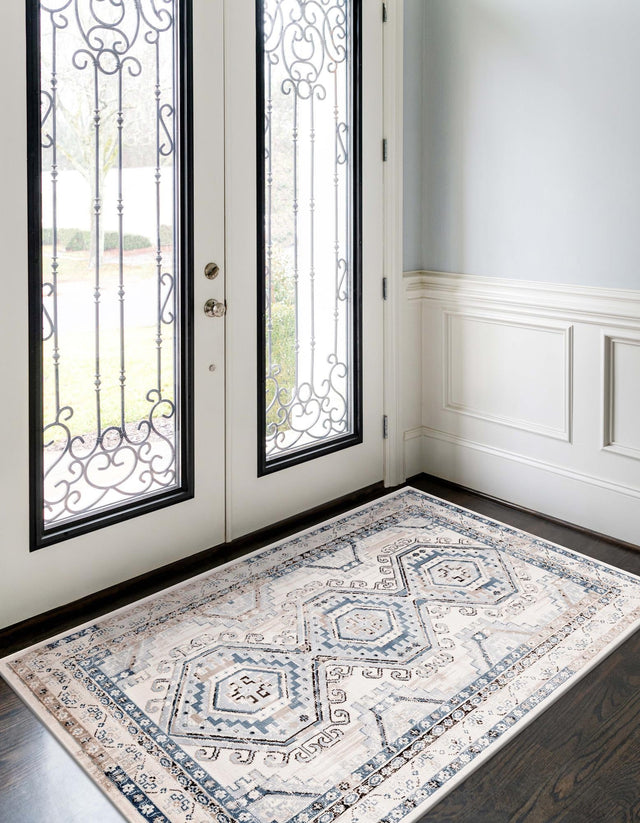 Gray Blue 10' x 14' 1 Charlotte Rectangle Area Rug 100% Polypropylene With Jute Backing Traditional Classical Durable Carpet for Living Dining Office Rooms for Sale at Rug Engine