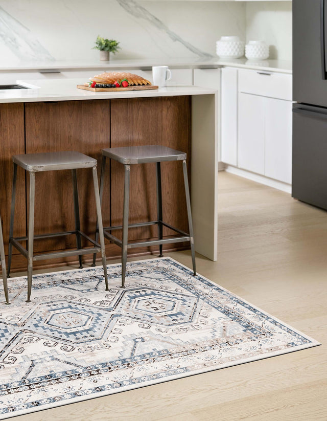 Gray Blue 10' x 13' Charlotte Rectangle Area Rug 100% Polypropylene With Jute Backing Traditional Classical Durable Carpet for Living Dining Office Rooms for Sale at Rug Engine