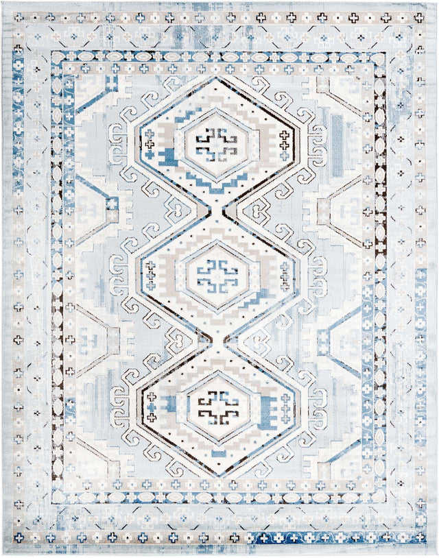 Aqua Blue 7' 10 x 10' Charlotte Rectangle Area Rug 100% Polypropylene With Jute Backing Traditional Classical Durable Carpet for Living Dining Office Rooms for Sale at Rug Engine