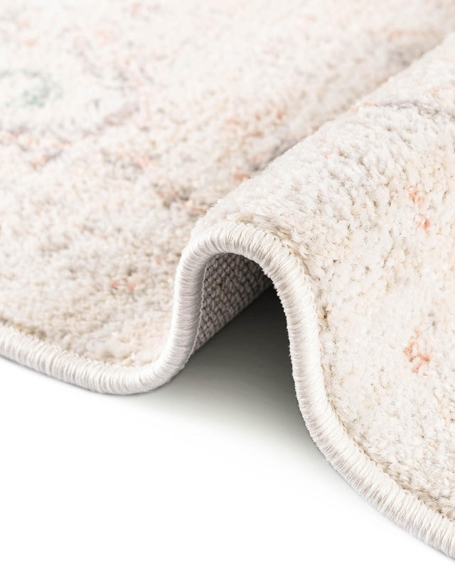 Ivory 3' 3 x 3' 3 Madeline Vintage Square Area Rug 100% Polypropylene Distressed Traditional Carpet for Classic Interior Home Design for Sale at Rug Engine