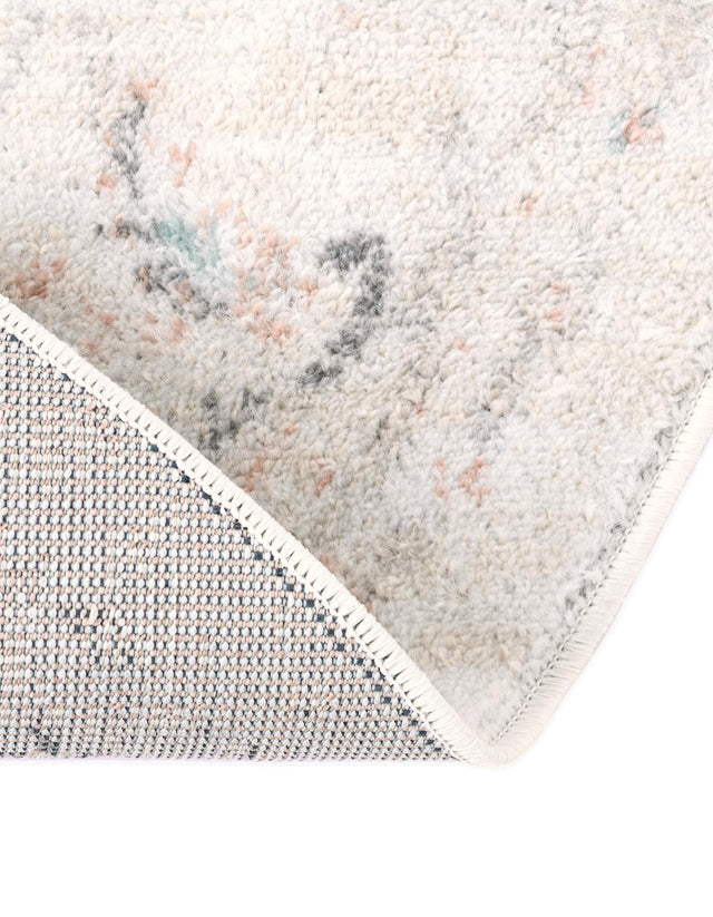 Ivory 7' 10 x 10' Madeline Vintage Oval Area Rug 100% Polypropylene Distressed Traditional Carpet for Classic Interior Home Design for Sale at Rug Engine