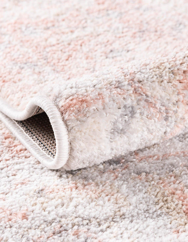 Rose Pink 6' 1 x 9' Madeline Vintage Oval Area Rug 100% Polypropylene Distressed Traditional Carpet for Classic Interior Home Design for Sale at Rug Engine