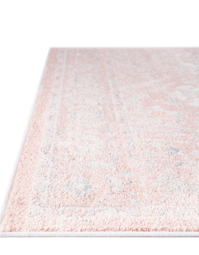 Rose Pink 2' x 4' 1 Madeline Vintage Runner Area Rug 100% Polypropylene Distressed Traditional Carpet for Classic Interior Home Design for Sale at Rug Engine