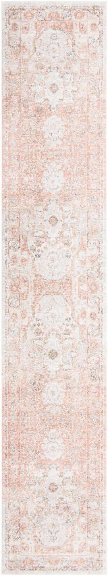 Rose Pink 2' 11 x 16' Madeline Vintage Runner Area Rug 100% Polypropylene Distressed Traditional Carpet for Classic Interior Home Design for Sale at Rug Engine