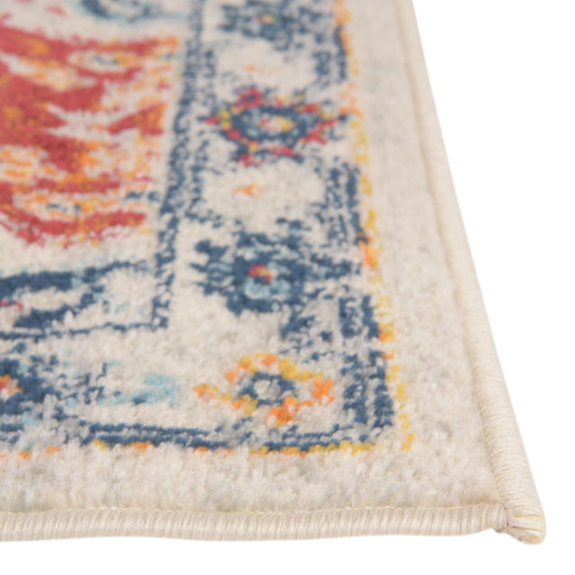 Rust Red 7' 10 x 7' 10 Madeline Vintage Octagon Area Rug 100% Polypropylene Distressed Traditional Carpet for Classic Interior Home Design for Sale at Rug Engine