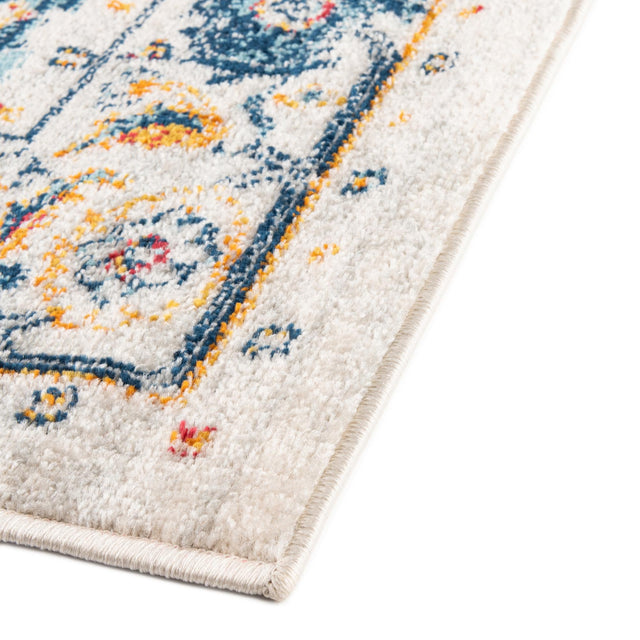 Teal 6' x 9' Madeline Vintage Rectangle Area Rug 100% Polypropylene Distressed Traditional Carpet for Classic Interior Home Design for Sale at Rug Engine