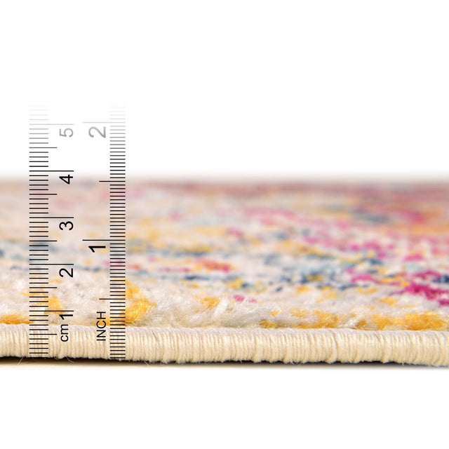 Pink Gray 10' x 14' Madeline Vintage Rectangle Area Rug 100% Polypropylene Distressed Traditional Carpet for Classic Interior Home Design for Sale at Rug Engine