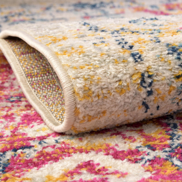 Pink Gray 3' 3 x 5' 3 Madeline Vintage Rectangle Area Rug 100% Polypropylene Distressed Traditional Carpet for Classic Interior Home Design for Sale at Rug Engine