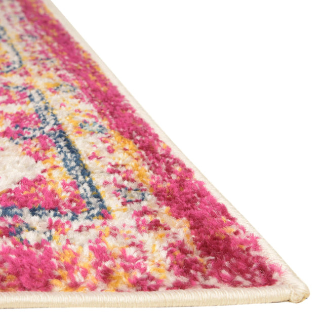 Pink Gray 7' x 10' Madeline Vintage Rectangle Area Rug 100% Polypropylene Distressed Traditional Carpet for Classic Interior Home Design for Sale at Rug Engine