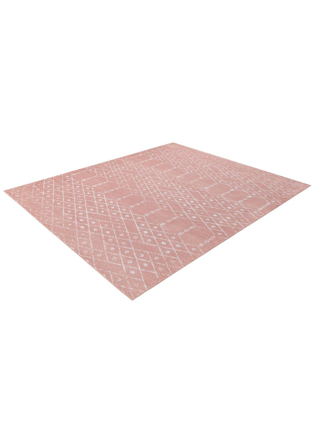 Rose Pink 10' x 14' Paxon Trellis Rectangle Area Rug Geometric Durable Stain Resistant Easy Clean Carpet for Modern Interior Home Decor for Sale at Rug Engine