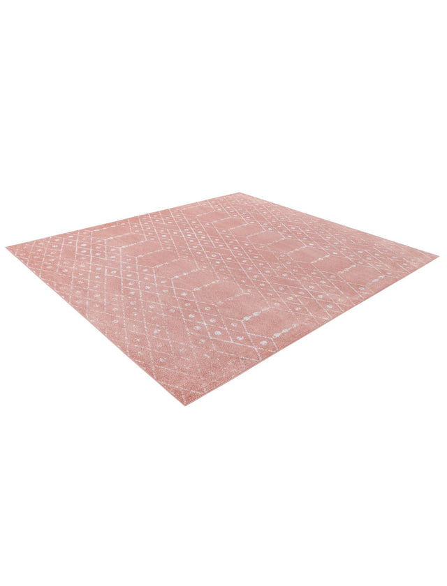 Rose Pink 7' 10 x 10' Paxon Trellis Rectangle Area Rug Geometric Durable Stain Resistant Easy Clean Carpet for Modern Interior Home Decor for Sale at Rug Engine