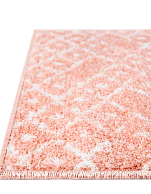 Rose Pink 6' 1 x 6' 1 Paxon Trellis Octagon Area Rug Geometric Durable Stain Resistant Easy Clean Carpet for Modern Interior Home Decor for Sale at Rug Engine