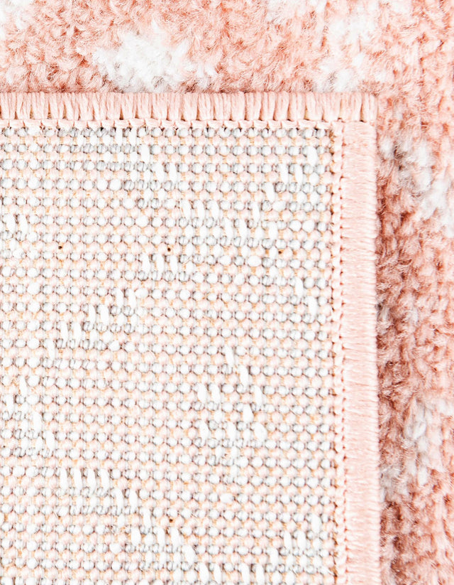 Rose Pink 5' 3 x 5' 3 Paxon Trellis Octagon Area Rug Geometric Durable Stain Resistant Easy Clean Carpet for Modern Interior Home Decor for Sale at Rug Engine